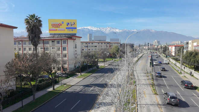 Foto 3 de Av. Grecia con 3 Antonio hacia Portal Ñuñoa