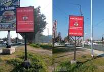 Bandejon central del acceso oriente a la ciudad.