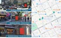 3 Pantallas LED Kioskos - Concepción -  Barros Arana