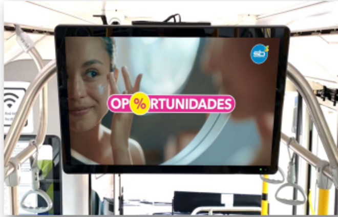 Foto 3 de Circuito de 50 pantallas en Buses Transantiago (Spot) - Santiago PREMIUM