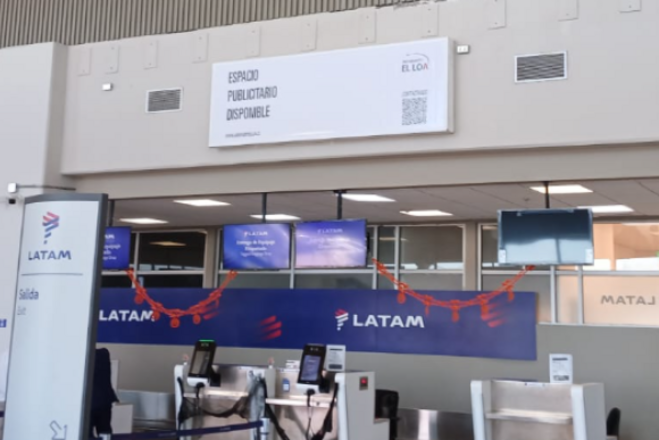 Foto de Caja sin Luz - Sobre counter Check-in - Sector Hall 1° Nivel Terminal de pasajeros - Aeropuerto Calama