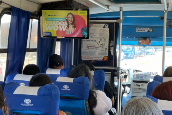Foto 1 de Circuito de 20 pantallas en Microbuses - BRAND CONTENT - Concepción