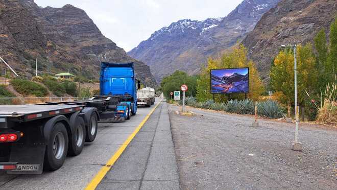 Foto 2 de Camino a Centro de Ski Portillo, Guarda Vieja