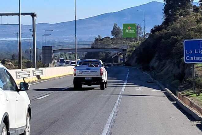 Foto de Ruta 5 Norte, salida túnel El Melón - KM