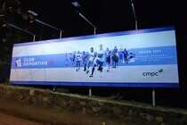 Valla 2 Camino Las Flores acceso a Estadio Claro Arena