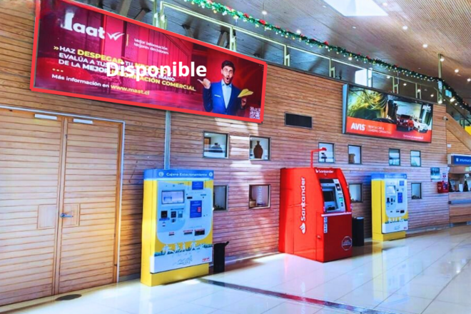Foto de Caja de Luz sobre counters   - Aeropuerto Concepción