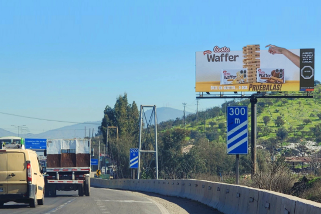 Foto de Ruta 68, Lomas de Lo Aguirre, dirección oriente a poniente