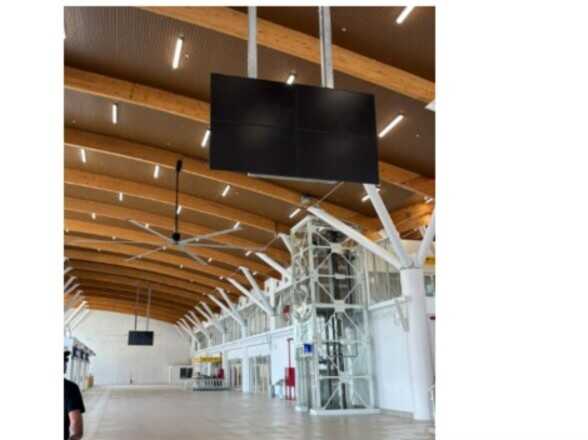Foto de Videowall Hall Público – Primer Nivel  - Arica