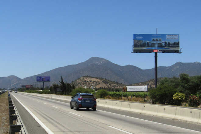 Foto de Viña a Santiago, desde cruce Algarrobo - Ruta 68 km 64.763 (CASABLANCA)