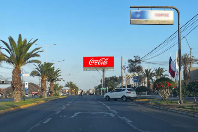 Foto de Diego Portales hacia Sta.Maria fte terminal de buses - Ruta CC (ARICA)