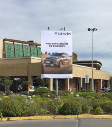 Foto de Topsite Cara A - Frente acceso principal sector Las Lomas, Mall Plaza El Trébol