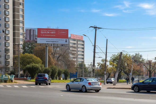 Foto de Rotonda Quilín (O-P) con Vespucio  salida hacia Macul - Fte Mall Quilín
