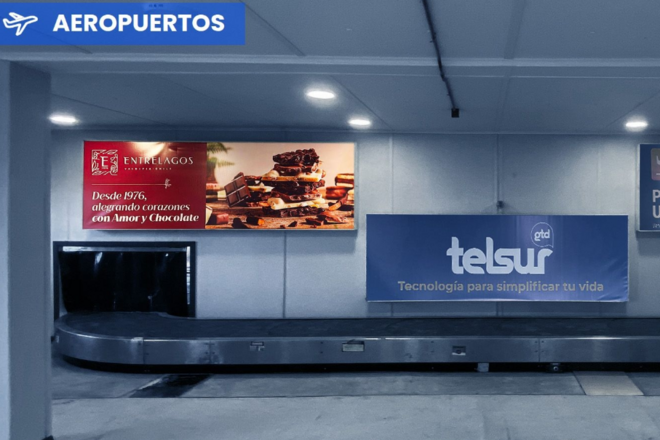 Foto de Caja de Luz - Sector retiro de equipaje - Aeropuerto Valdivia