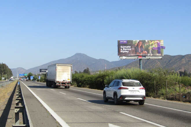 Foto de Viña a Santiago, antes cruce Algarrobo - Ruta 68 km 67.067 (CASABLANCA)