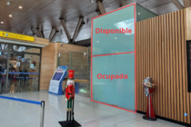 Adhesivo Control de ingreso embarque - superior- Aeropuerto Concepción