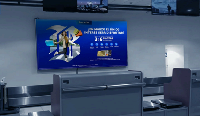 Foto de Caja de Luz - Hall Público, Tras Counters - Aeropuerto Iquique