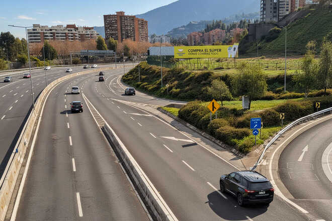 Foto 1 de Costanera Norte Hacia Subida Santa Teresita - (salida a la Dehesa PO) N°3