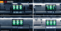 12 Panel Trio Digital - L2 Estacion Vespucio Norte